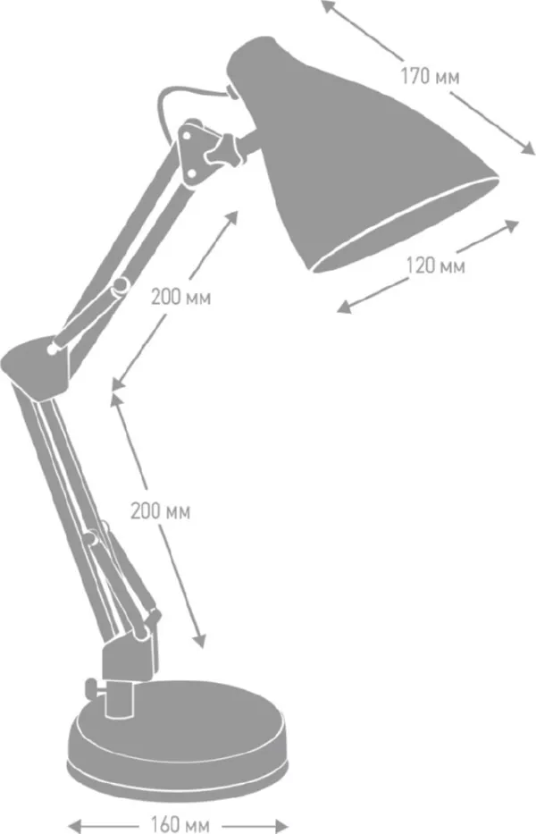 Светильник настольный Camelion KD-331  C04 красный 230V, 40W, E27