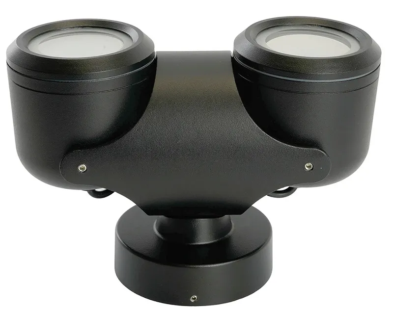 Светильник садово-парковый 220-240В 2*GU10 DH1502, черный (на стену) Feron