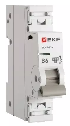 Автоматический выключатель ВА 47-63N B 6/1 6кА Proxima EKF (без НДС)
