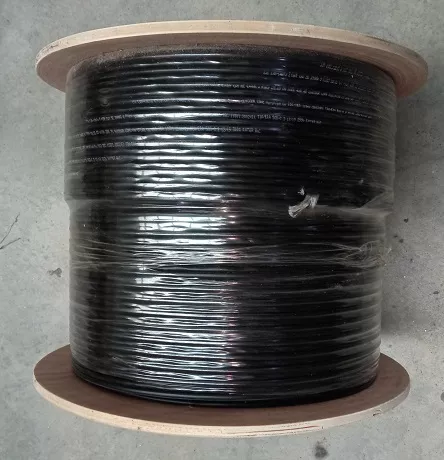 ITK Витая пара F/UTP кат.5Е 4х2х24AWG solid LDPE + кабель питания 2x0,75мм2 305м черный