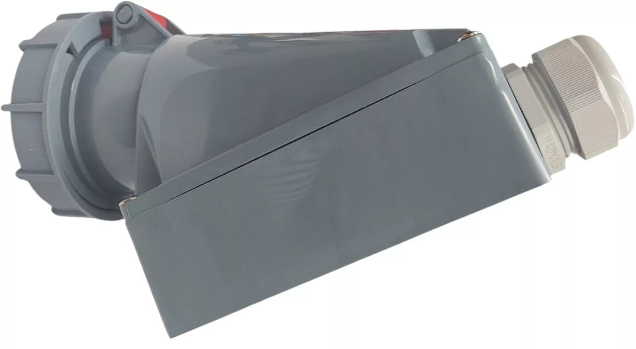 Розетка стационарная 63A 4п (3P+PE) SLN-1342 IP67, 380В, AWSPRODUCTS