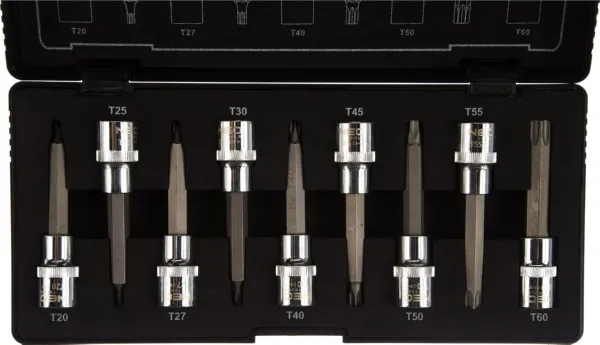 Головки сменные с насадкой Torx  100мм, набор 9 шт. (NEO), ком