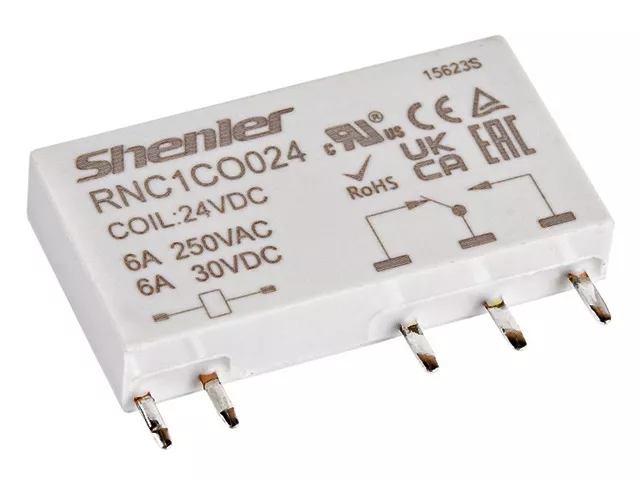 Реле промежуточное RNC1CO024,1CO,6A(250VAC/30VDC), Shenler