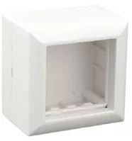 Коробка для о/п на 2 мод. для мех.45х45мм, белый SM45/2 Ecoplast