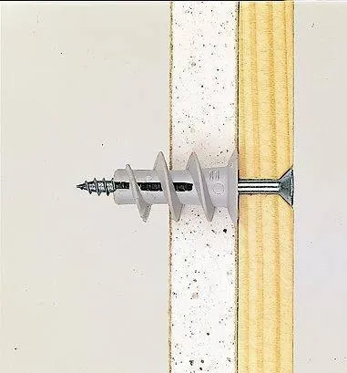 Дюбель для гипсокартона driva нейлон (40 шт.) (Стройбат)