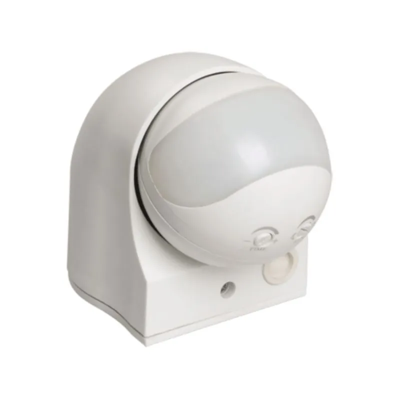 Датчик движения ДД 010 белый, макс. нагрузка 1100Вт, угол обзора 180град., дальность 10м, IP44, ИЭК