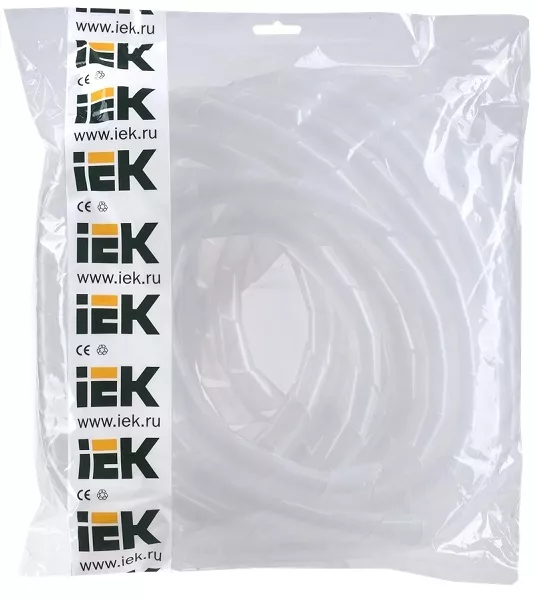 Спираль монтажная 19-15 белая (10м) (IEK)