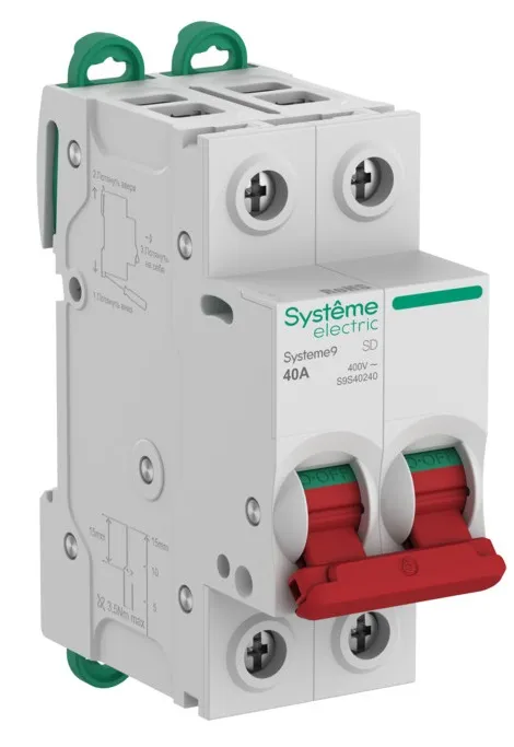 Выключатель нагрузки Systeme9 2P 40A SE
