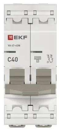 Автоматический выключатель ВА 47-63N C40/2 6кА Proxima EKF