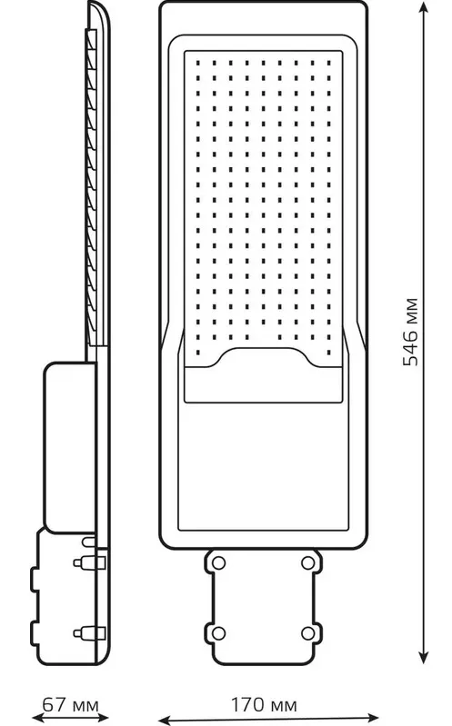 Светильник консольный Avenue G2 3000К 120W 11000Lm IP65 КСС "Ш" Gauss