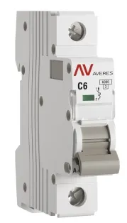 Автоматический выключатель AV-6 C6/1 6кА  AVERES EKF
