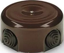 Распределительная коробка  78мм (коричневый) (керамика)