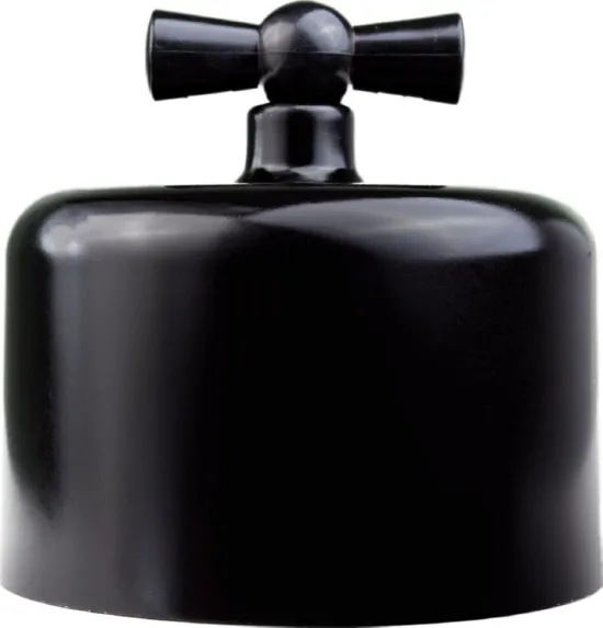 Выключатель 2-кл. RF Черный (пластик) Bironi