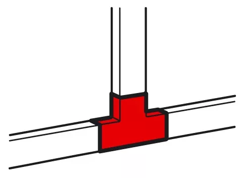 Угол плоский/ Т-образный отвод для К/К 60x40 METRA Legrand (30)