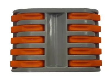 Клемма рычажковая 10 отверстий (2х5) 0,2-4,0 32А SN-222415D (50шт) AWSPRODUCTS (штуками), уп