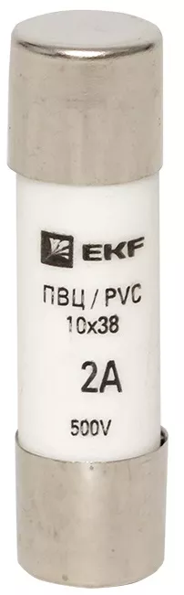 Плавкая вставка цилиндрическая ПВЦ (10х38) 2А EKF