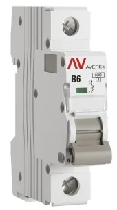 Автоматический выключатель AV-6 B6/1 6кА  AVERES EKF