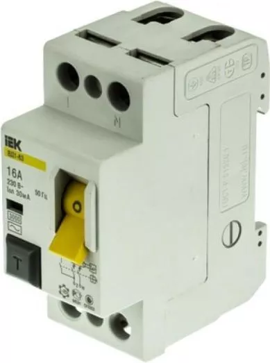 УЗО ВД1-63 16/2 30мА, тип АС, 4,5кА IEK