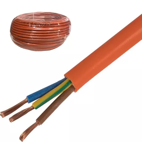 Кабель ПВС 3*1 380V (бухта 50м) оранжевый