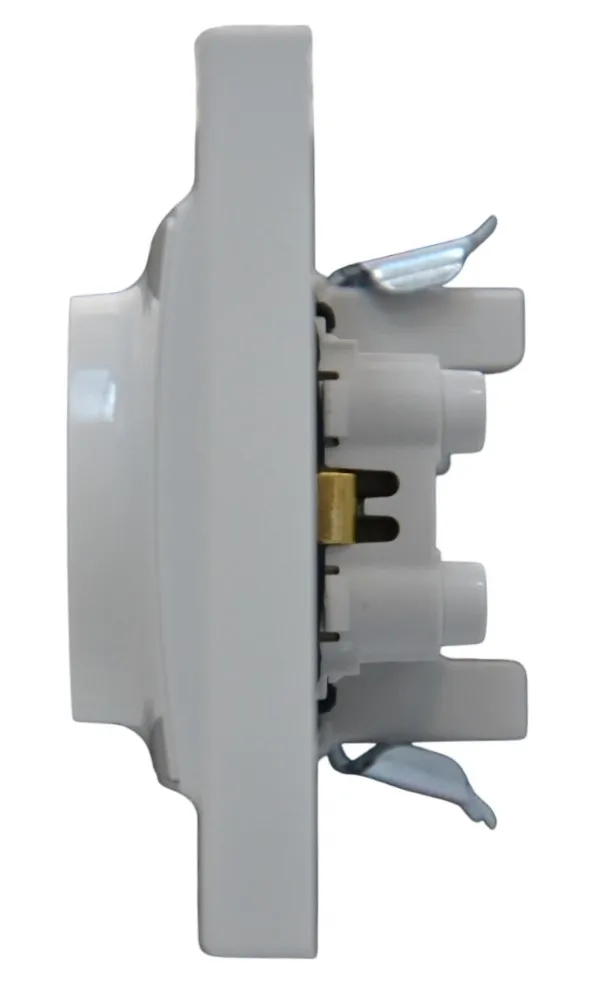 Розетка 2-я с/з белая SD-P1012W AWSPRODUCTS
