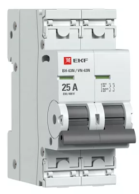 Выключатель нагрузки 2P 25А ВН-63N EKF PROxima
