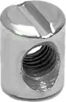 Гайка М6 мебельная (бочонок) цинк (3 шт.) (МС)