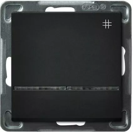 Выключатель LP-4RS/m/33 1071  проходной с подсветкой (без рамки)