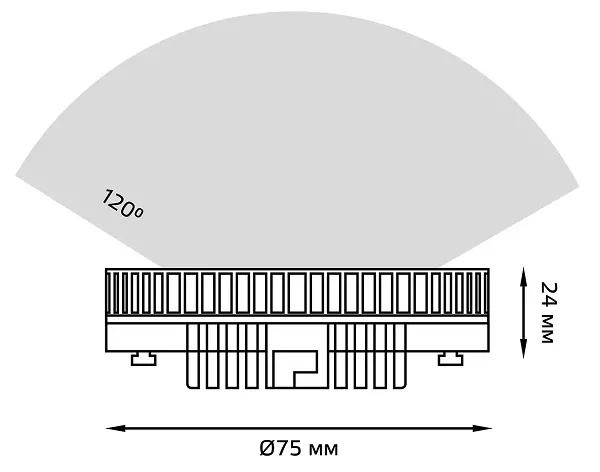 Лампа LED T75 GX53 3000K 6Вт 460Лм Gauss