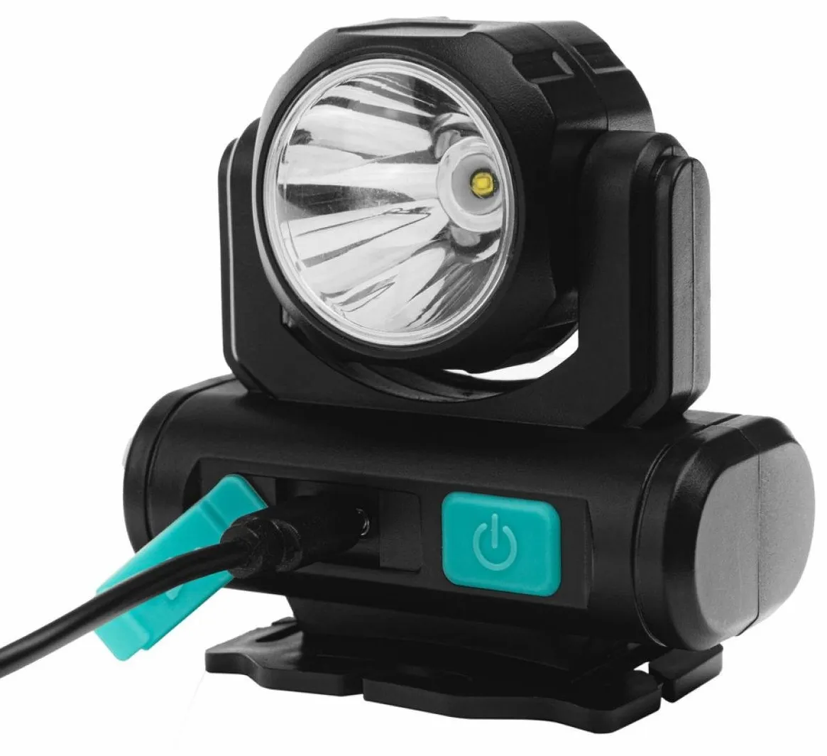 Фонарь Camelion LED53402 (налоб, аккум 3,7В, черн, COB+LED, 3,5 Вт, 4 реж, Type-C)