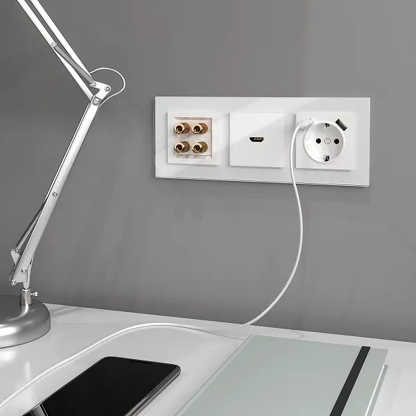 Розетка HDMI Белый WERKEL