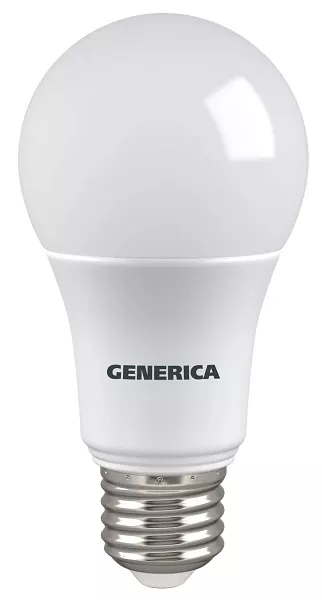Лампа LED A60 E27 4000К 10Вт 1000Lm GENERICA