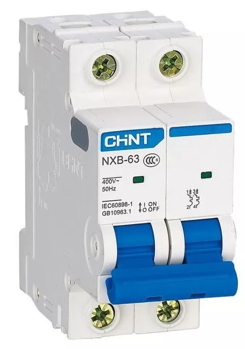 Автоматический выключатель NXB-63S C6/2 4.5кА CHINT