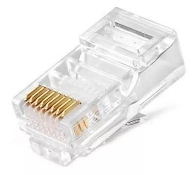 Коннектор RJ45 8P8C под витую пару Cat.5e 125МГц, универ. ножи 3Р, 0,41-0,52, неэкранированный (в уп