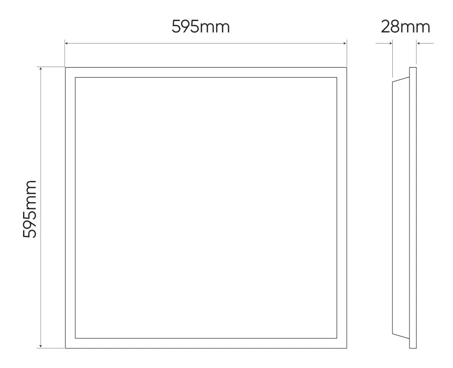 Панель LED в армстронг LITE Panel Backlit ОПАЛ 40Вт 4000К 4000Лм Ledline
