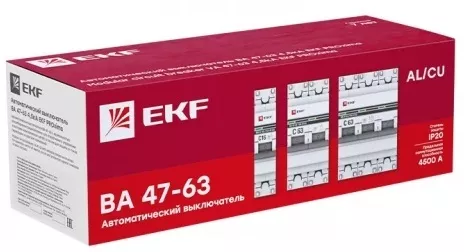 Автомат ВА 47-63 3P  6А (C) 4,5кА 400В PROxima