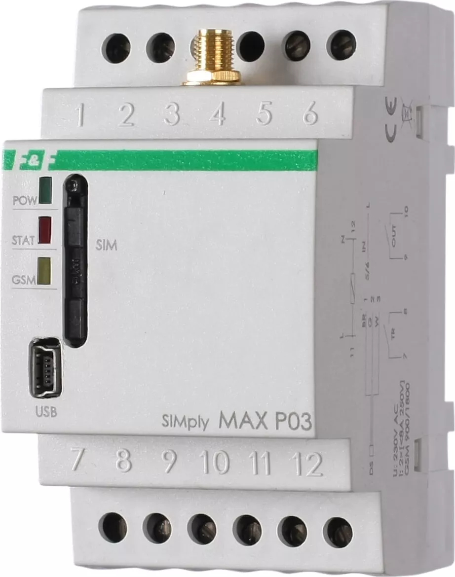 Преимущества реле с дистанционным управлением SIMply MAX
