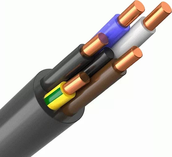 Кабель ВВГнг(A)-LS 5* 10 (ГОСТ) (круглый)
