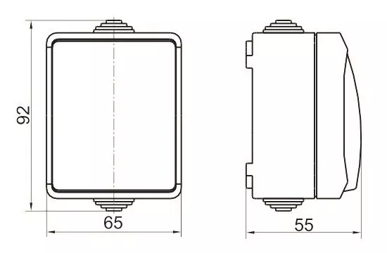 ВС20-1-0-ФСр Выключатель одноклавишный для открытой установки IP54 ИЭК