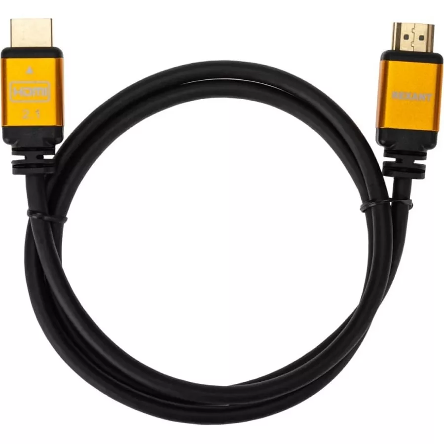 Кабель HDMI - HDMI 2.1, длина 1,5м, Gold REXANT