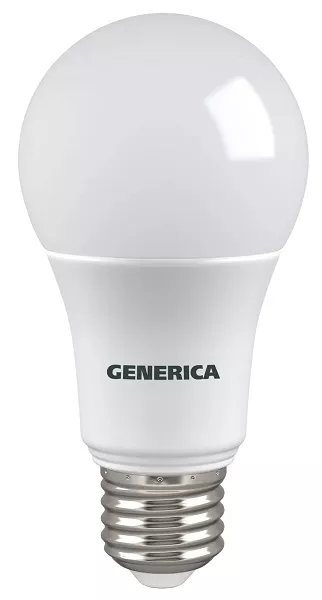 Лампа LED A60 груша 10Вт 230В 4000К E27 GENERICA