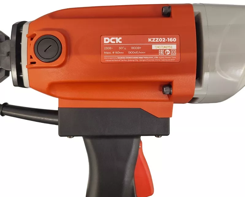 Дрель алмазного сверления DCK KZZ02-160, 1800Вт, до 160мм. DCK