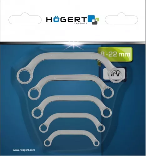 Набор накидных ключей типа «С», 5 шт.,  HOEGERT