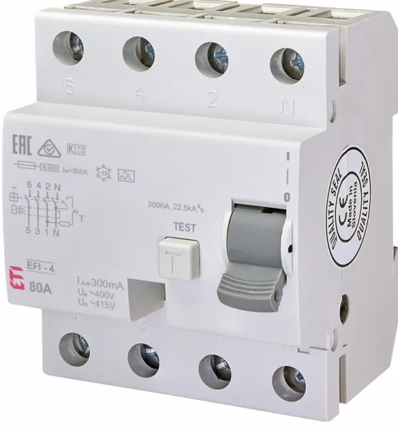 УЗО EFI-4 AC 80/0.03