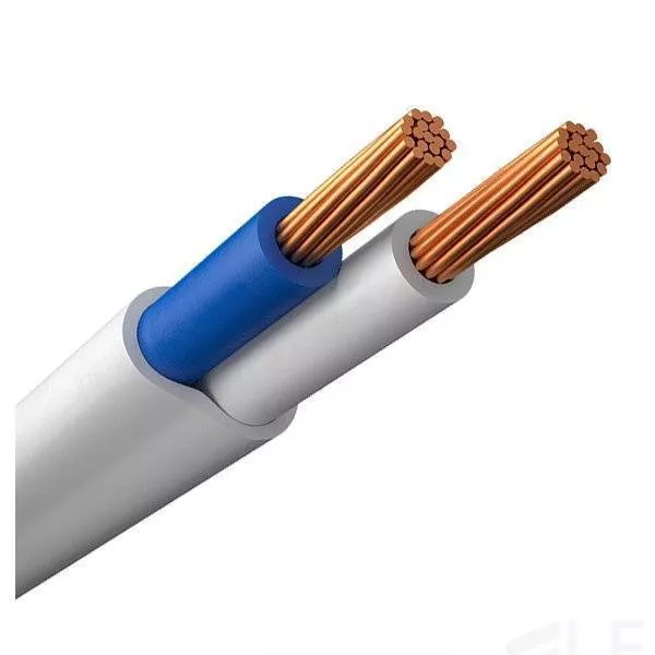 Кабель ШВВП 2* 1 380V (бухта) белый