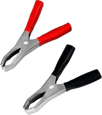 Зажим крокодил REXANT, длина 98 мм, ток 50A, 2 шт., пакет БОПП, уп