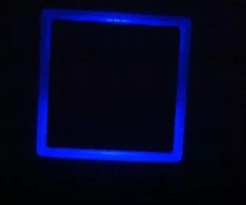 Подстветка с рамкой  ZP-1QN 1600 для выключателей синяя