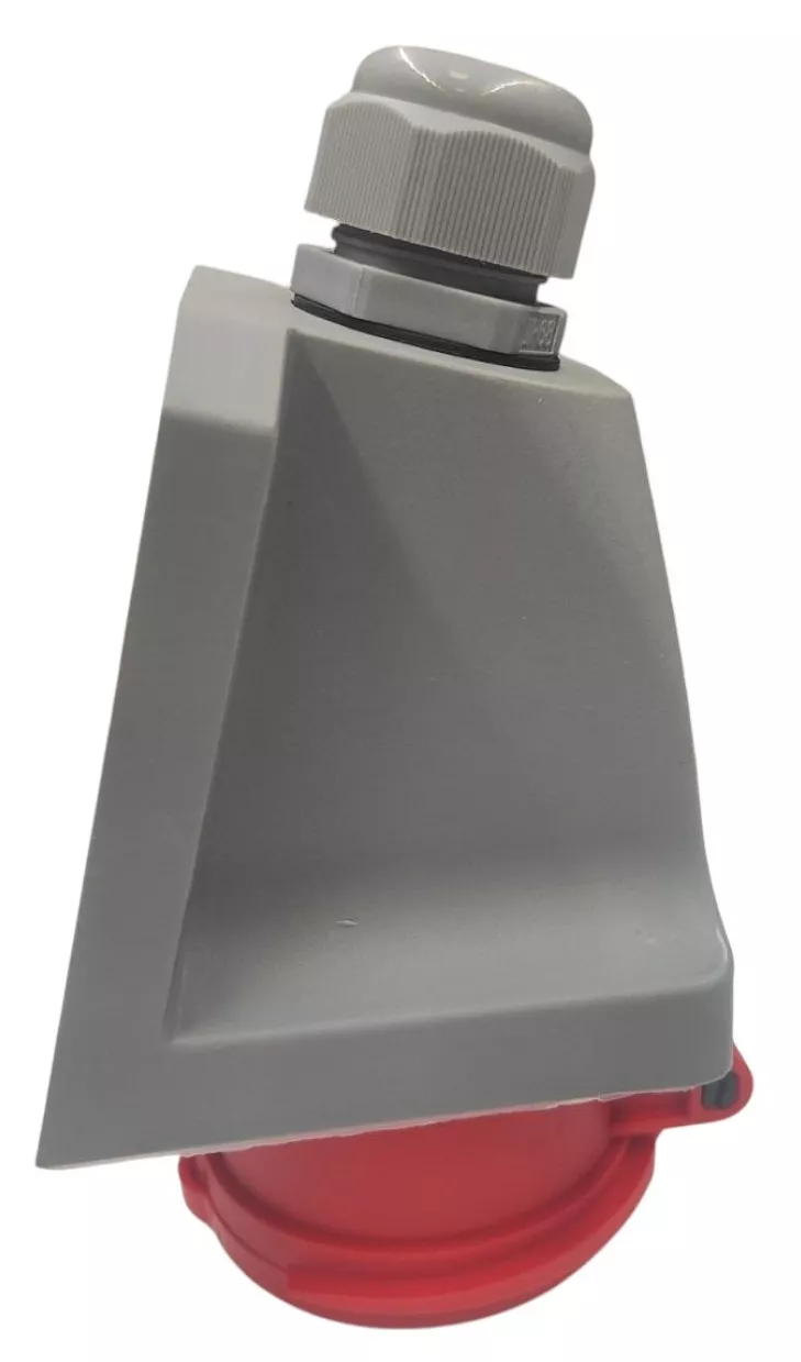Розетка стационарная 16A 5п (3P+PE+N) SLN-115K IP44, 380В, AWSPRODUCTS