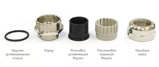 Кабельный ввод М40 (22-30 мм) латунный IP66/IP67/IP68 (Гофроматик)
