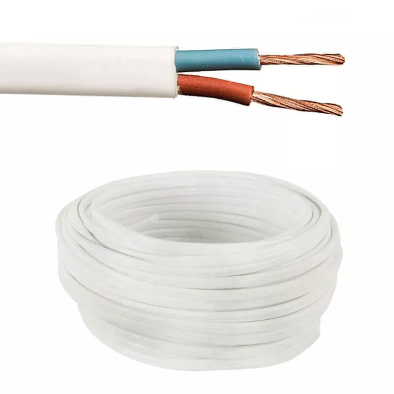 Кабель ШВВП 2* 1 380V (бухта) белый