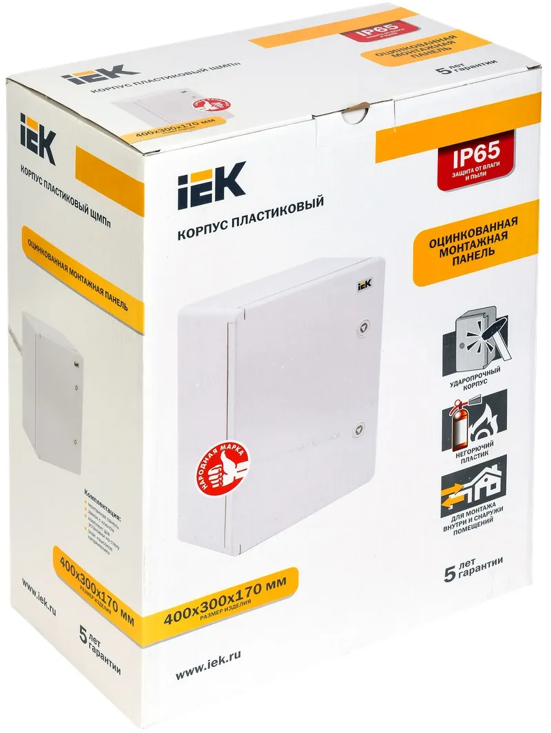 Корпус пласт. ЩМПп 400х300х170мм IP65 IEK